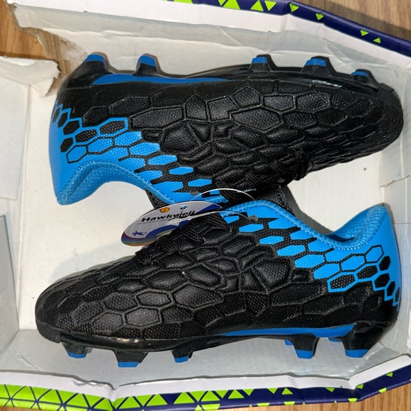 Tony Hawk Other - Hawkwell Kids Soccer Cleats Black Blue Size 11 US Youth FG New